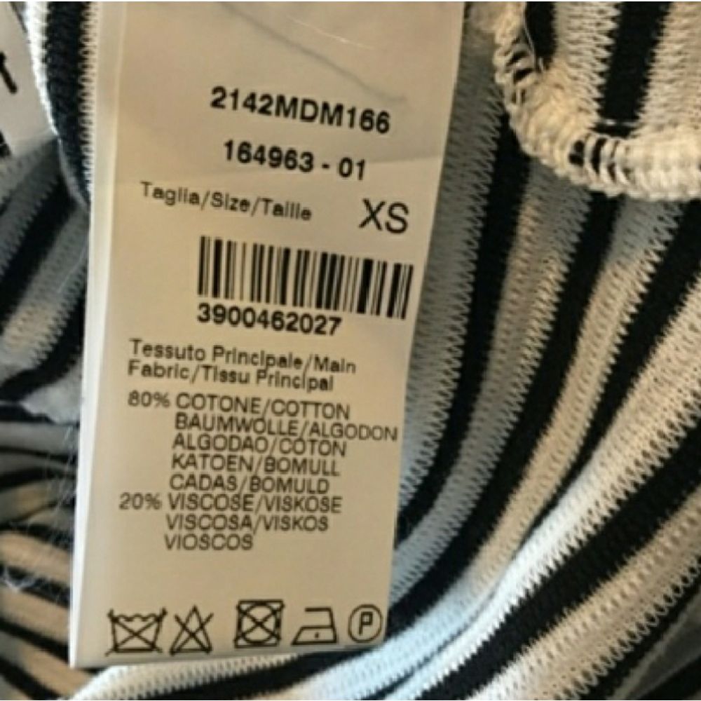 MSGM Ruffle Neck Stripe Rib Stitch Sweater - Picture 10 of 12